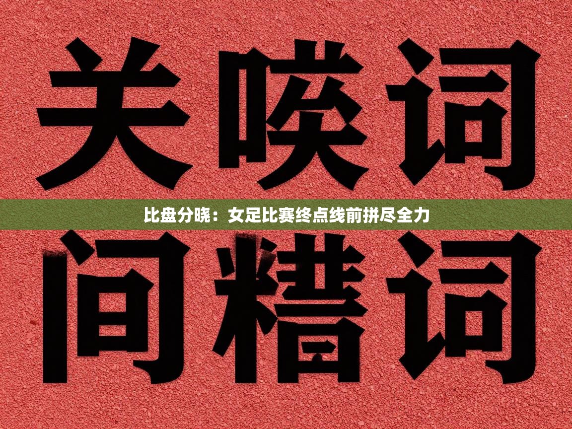 比盘分晓:女足比赛终点线前拼尽全力 第1张