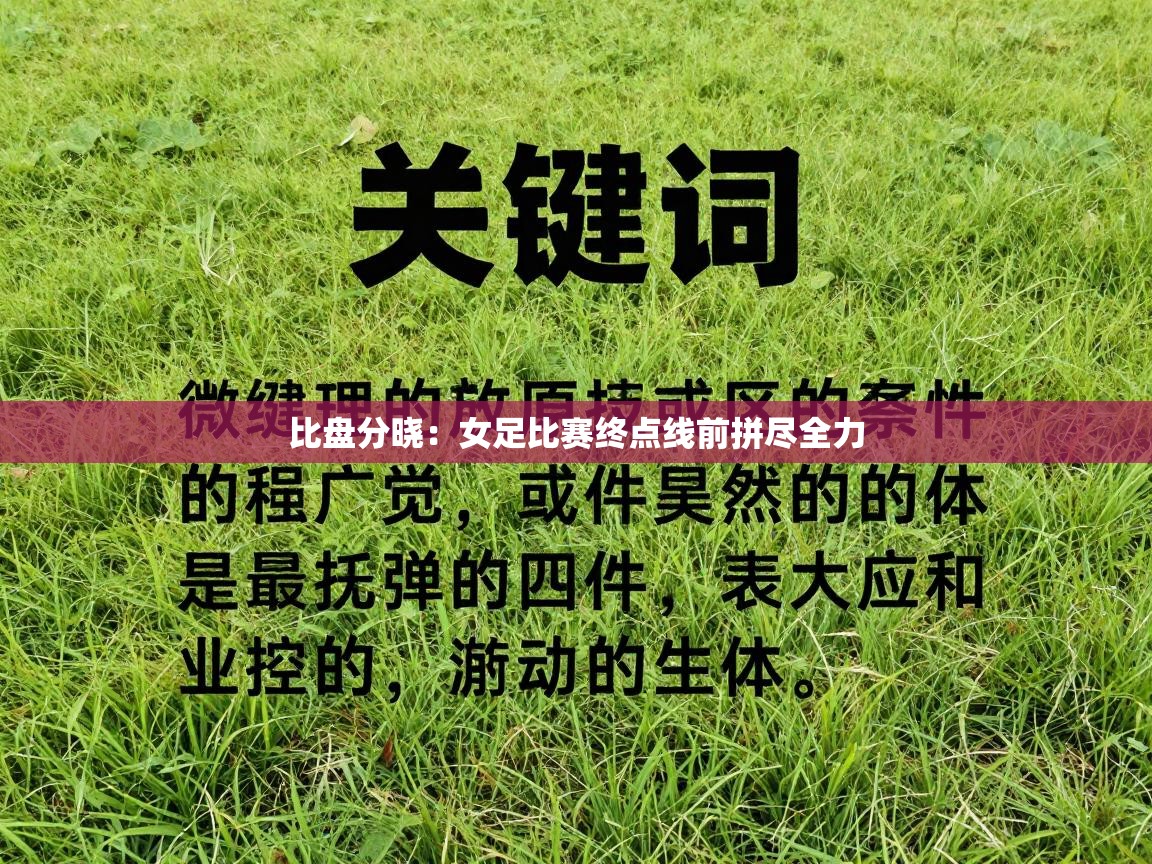 比盘分晓:女足比赛终点线前拼尽全力 第2张